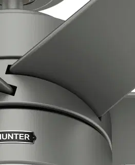 Stropné ventilátory so svetlom Hunter Hunter Solaria DC LED ventilátor IP44 Ø 152 cm