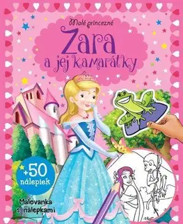 Nalepovačky, vystrihovačky, skladačky Malé princezné – Zara a jej kamarátky