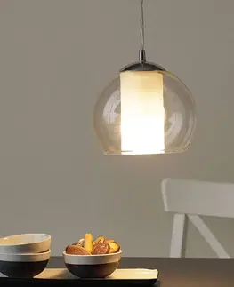 Závesné svietidlá EGLO Vznešená sklenená závesná lampa Bolsano