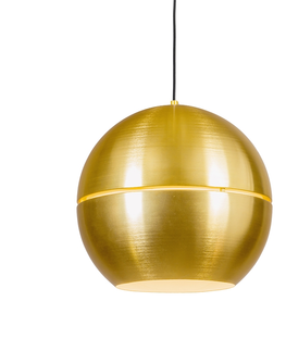 Zavesne lampy Retro závesná lampa zlatá 40 cm - plátok