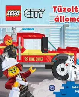 Leporelá, krabičky, puzzle knihy Lego City - Tűzoltóállomás