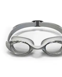 plávanie Plavecké okuliare 100 Ready číre sklá sivé