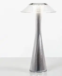 Lampy na nočný stolík Kartell Kartell Space – dizajnérska stolná LED lampa chróm