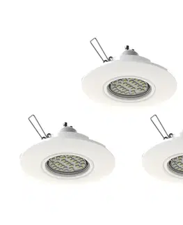 Svietidlá Eglo Eglo 78704 - SADA 3x LED Podhľadové svietidlo PENETO 1xGU10/3,3W/230V biela 