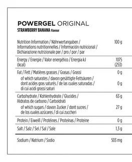 činky Energetický gél PowerGel jahoda-banán 4 × 41 g