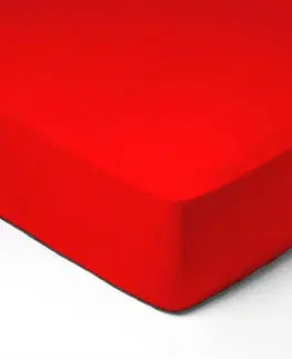 Plachty Forbyt, Prestieradlo, Jersey, červená 100 x 220 cm
