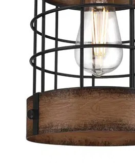 Závesné svietidlá Westinghouse Westinghouse Langston závesná lampa, drevo