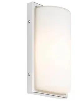 Vonkajšie nástenné svietidlá so senzorom LCD Vonkajšie nástenné svietidlo 040 so snímačom biele