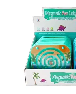 Hračky spoločenské hry pre deti MAC TOYS - QUIZY Labyrint s magnetickým perom, Mix Produktov