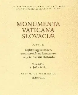 Slovenské a české dejiny Monumenta Vaticana Slovaciae - Vladimír Rábik