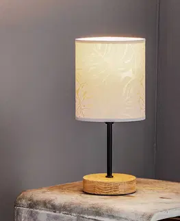 Lampy na nočný stolík BRITOP Stolná lampa Hierro potlačené papierové tienidlo