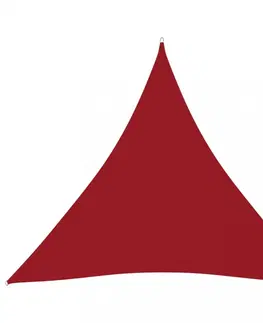 Stínící textilie Tieniaca plachta trojuholníková 4x4x4 m oxfordská látka Dekorhome Krémová