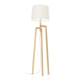 Stojacie lampy NOWA GmbH Trojnohá stojaca lampa Montana, látkové tienidlo