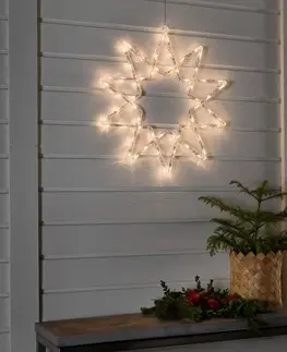 Vianočné svetelné hviezdy Konstsmide Christmas LED Hviezda pre exteriér 58 cm