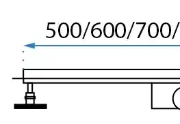 Sprchovacie kúty REA - Lineárne odtokový žľab Neo Pre 600 2v1 čierna REA-G8905