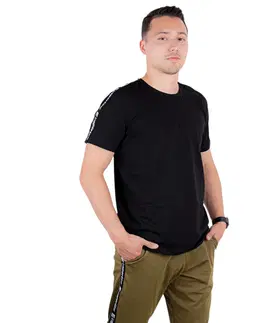 Pánske tričká Pánske tričko inSPORTline Overstrap čierna - XL