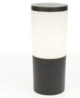 Vonkajšie stojanové svietidlá Fumagalli Soklové LED svetlo Amelia, CCT, čierna výška 25 cm