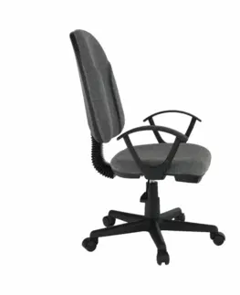 Kancelárske kreslá Kancelárska stolička, sivá látka, DEVRI