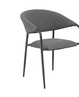 Záhradné stoličky a kreslá Luxusné hliníkové jedálenské kreslo MELIA LIKA TEX (sivá)
