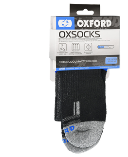 Pánske ponožky Ponožky Oxford Coolmax® Oxsocks šedé/čierne/modré S (37-43)