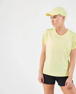 bežecké oblečenie Nastaviteľná bežecká šiltovka pre mužov aj ženy žltá