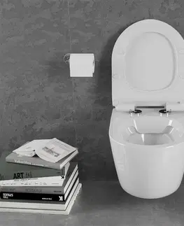 Záchody MEXEN/S - Lena Závesná WC misa vrátane sedátka s slow-slim, duroplast, biela 30224000