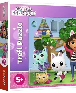 Hračky puzzle TREFL - Puzzle 100 - Gabbyin domček pre bábiky / Universal Gabby´s Dollhouse