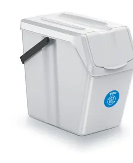 Odpadkové koše NABBI ISWB25S3 odpadkový kôš na triedený odpad (3 ks) 25 l popolavá