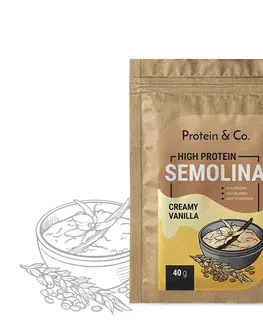 Zdravé potraviny Protein & Co. Proteínová krupicová kaša 40 g Zvoľ príchuť: Creamy vanilla