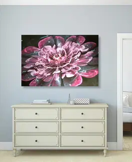 Abstraktné obrazy Obraz magický ružový kvet