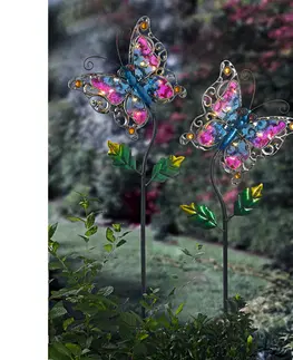 Kvetináče, hrantíky a dekorácie Zápich do záhona "Motýl"