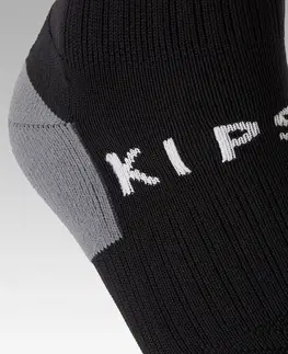 ponožky Detské vrúbkované futbalové podkolienky Viralto Club čierne