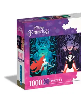 Hračky puzzle CLEMENTONI - Puzzle 1000 dielikov panorama - Disney princezné