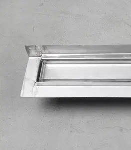 Sprchovacie kúty GELCO - MANUS PIASTRA podlahový žľab  z nerezové oceli s roštom, nástenný, L-950, DN50 GMP95