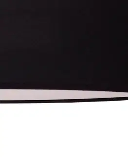 Stropné svietidlá Euluna Euluna Roller svietidlo, látka čierna, Ø 40 cm