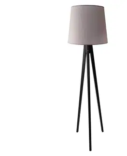 Lampy  Stojacia lampa CONE 1xE27/60W/230V wenge šedá 
