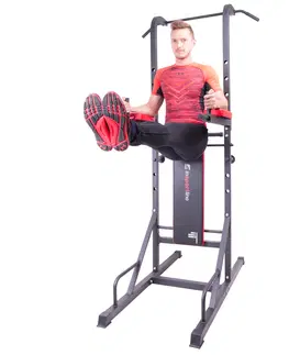 Posilňovacie stroje Nakladací činkový set s hrazdou inSPORTline CEM 180+40 cm/30 mm 80kg