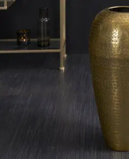 Bytové doplnky a dekorácie Podlahová váza SINIS Dekorhome Zlatá