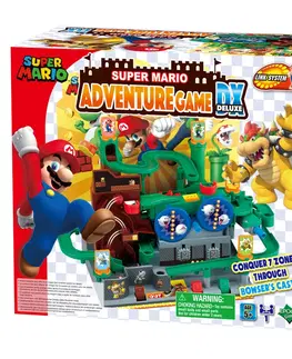 Hračky spoločenské hry pre deti SUPER MARIO - Adventure Game DX, stolová hra