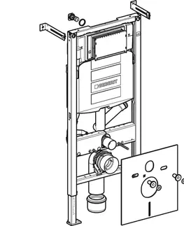Kúpeľňa Geberit Duofix modul pro WC, 112cm, pro odsávání zápachu s odvodem vzduchu, UP320 111.367.00.5 111.367.00.5