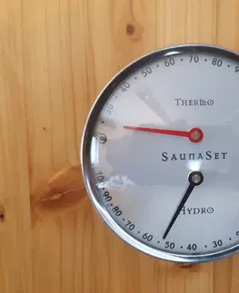 Saunové príslušenstvo Saunový teplomer / vlhkomer Dekorhome 10 cm