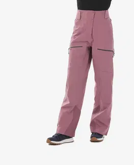 nohavice Dámske lyžiarske nohavice FR500 staroružové