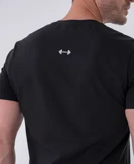 Pánske tričká Pánske tričko Nebbia „Reset“ 327 Black - L