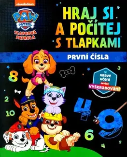 Leporelá, krabičky, puzzle knihy Tlapková patrola - Hraj si a počítej s tlapkami - neuvedený,Jana Olivová