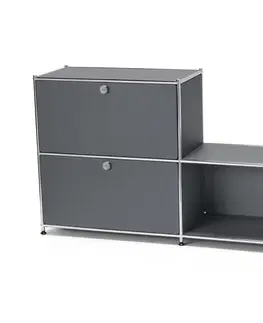 Office Furniture Kovový regál »CN3« s 3 priehradkami, sivý