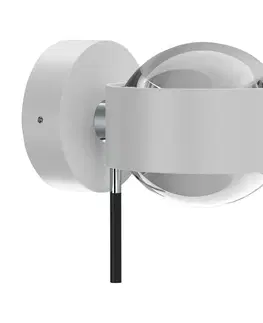 Bodové svetlá Top Light Puk Mini Wall+ LED, šošovky číre biela matná/chróm