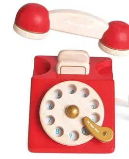 Drevené hračky LE TOY VAN Retro drevený telefón
