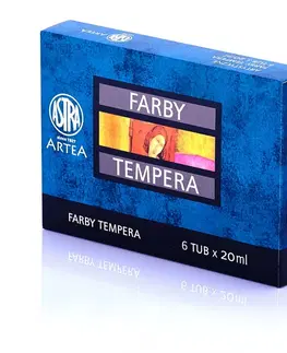 Hračky ASTRA - ARTEA Temperové farby Profi 6x20ml, 83419901