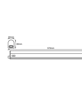 Osvetlenie kuchynskej linky LEDVANCE LEDVANCE Batten LED podskrinková lampa 60cm 3.000K