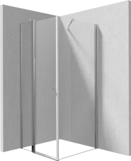 Sprchovacie kúty DEANTE/S - Sprchovací kút pevná stena 100, výklopné dvere 90 KTSU041P+KTS_030P KERRIA/0354
